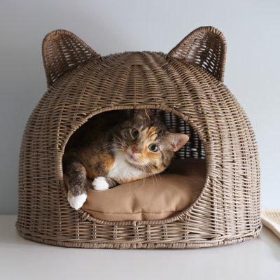 Wicker cat rosebud bed kmart